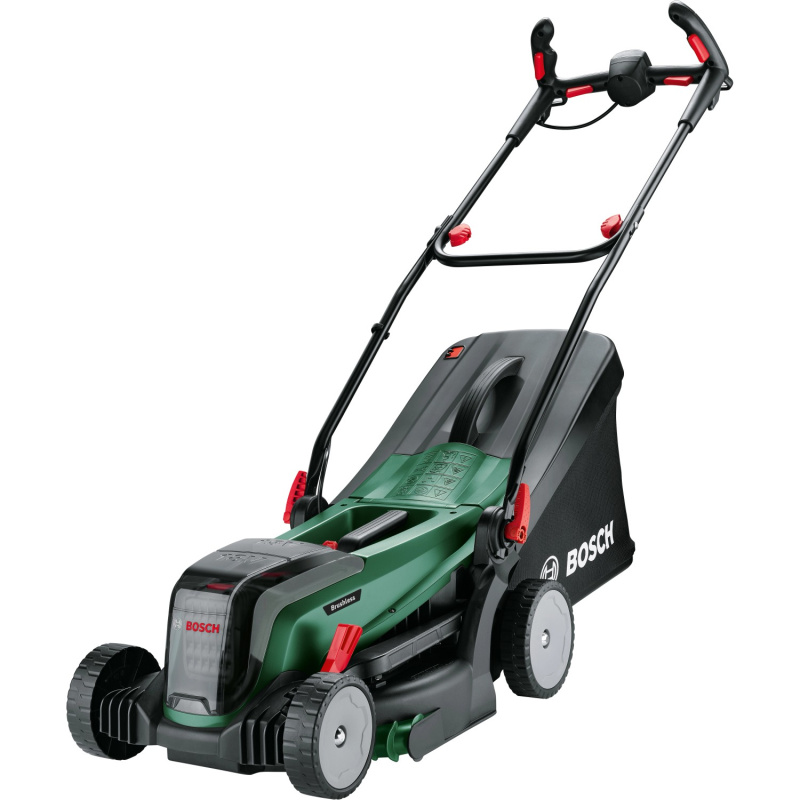 Bosch Akumulátorová rotační sekačka UniversalRotak 2x18V-37-550 + 2x4,0 Ah