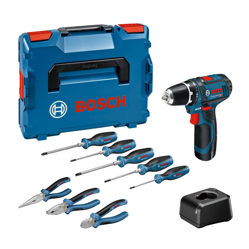 Bosch Professional Aku vrtací šroubovák GSR 12V-15, vč. aku a nabíj.