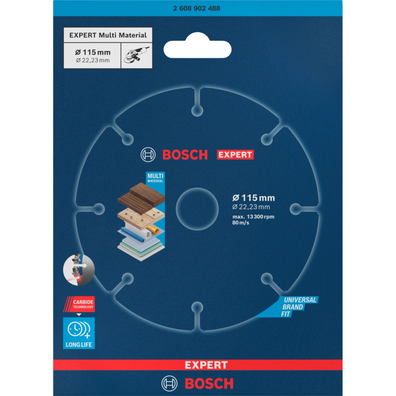 Bosch Karbidový řezací kotouč EXPERT Multi Material 115 x 22,23 mm