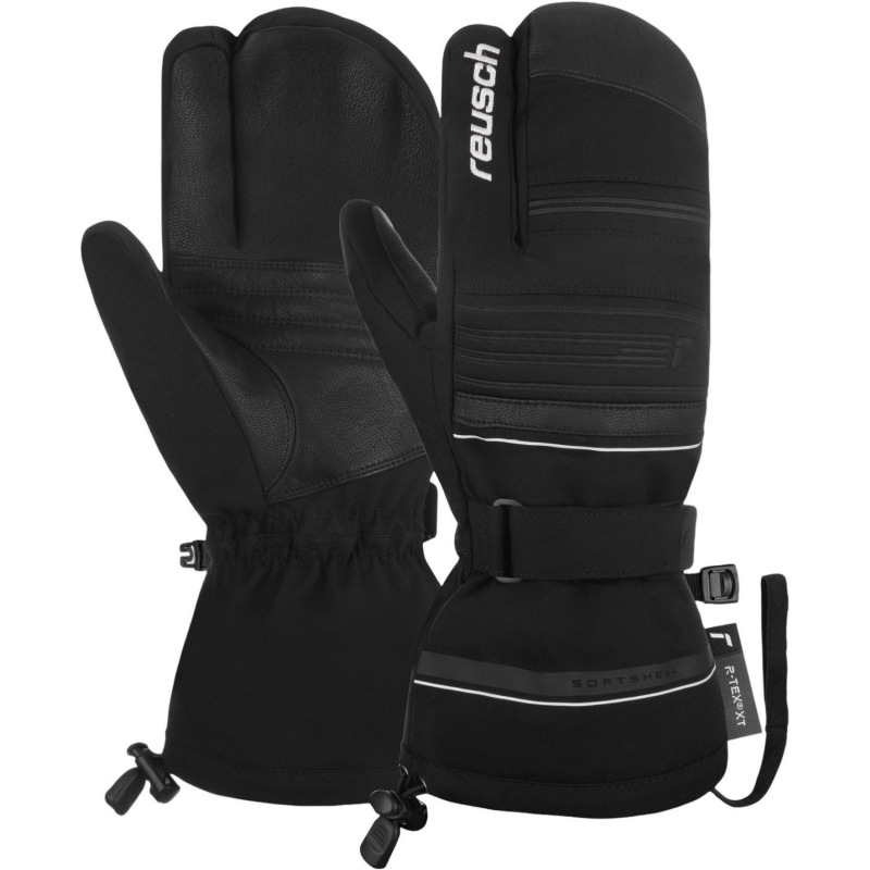 Reusch Conan R-TEX® XT, tříprsté lyžařské rukavice, pánské, černé
