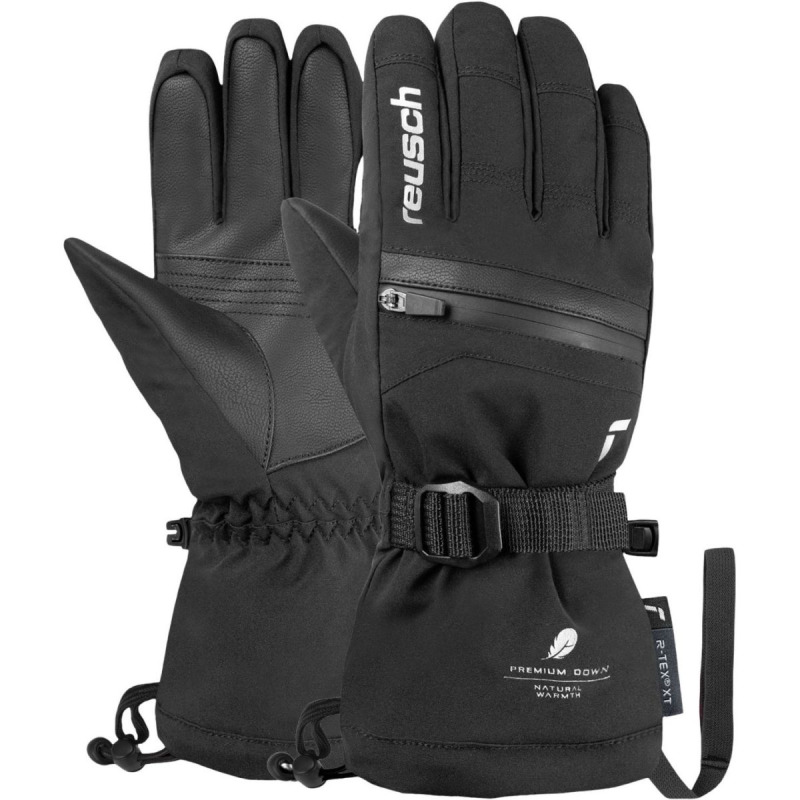 Reusch Lan R-Tex® XT, lyžařské rukavice, junior, černé