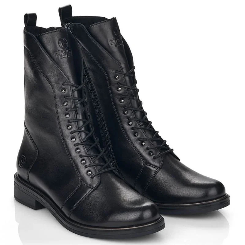 Kožené pohodlné zateplené boty Remonte W RKR630 black 38