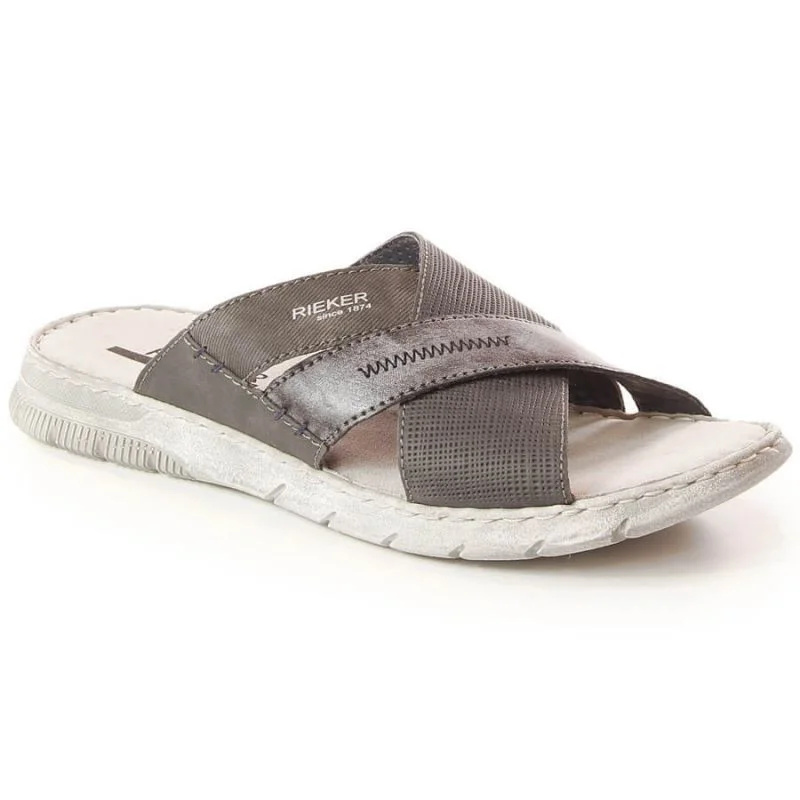 Pohodlné žabky Rieker M RKR581 grey 41