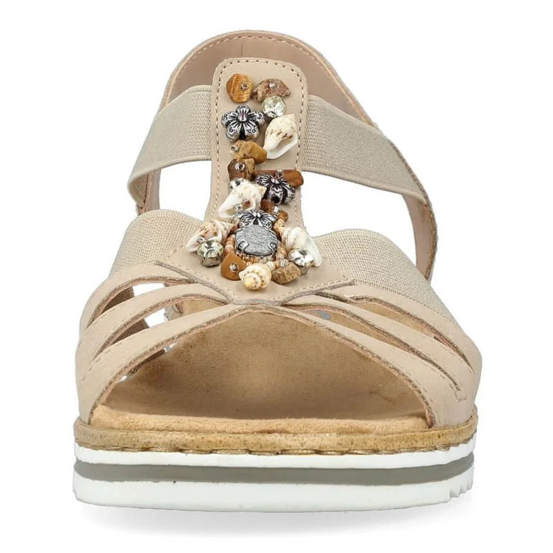 Pohodlné sandály Rieker W RKR680 beige 39