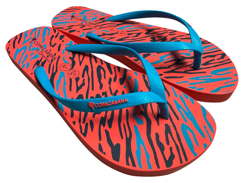 Copacabana by Ipanema Dámské / Pánské žabky (dámská/oranžová/modrá, 40)