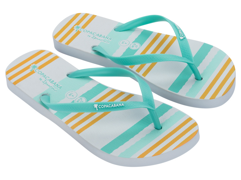 Copacabana by Ipanema Dámské / Pánské žabky (žlutá/tyrkysová/bílá, 40)