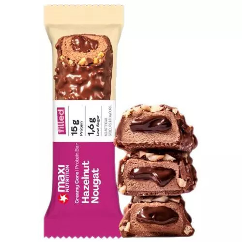Maxi Nutrition Creamy Core Protein Bar 45 g - lískový oříšek/ nugát