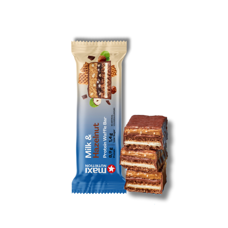 Maxi Nutrition Waffle protein bar 40 g - mléko/ oříšek
