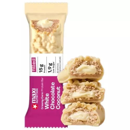 Maxi Nutrition Creamy Core Protein Bar 45 g - bílá čokoláda/ kokos