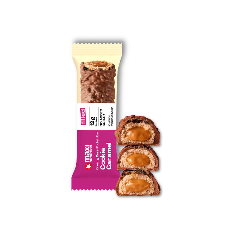 MaxiNutrition Proteinová tyčinka cookie caramel 45g