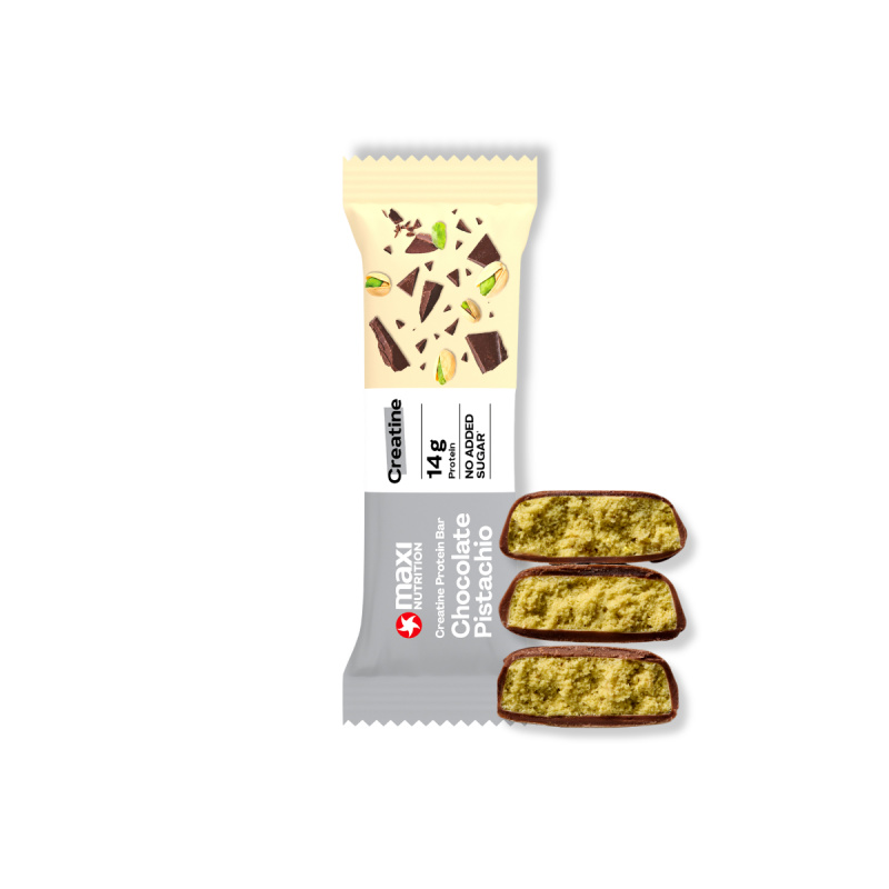 MaxiNutrition Proteinová tyčinka creatine chocolate pistachio 45g