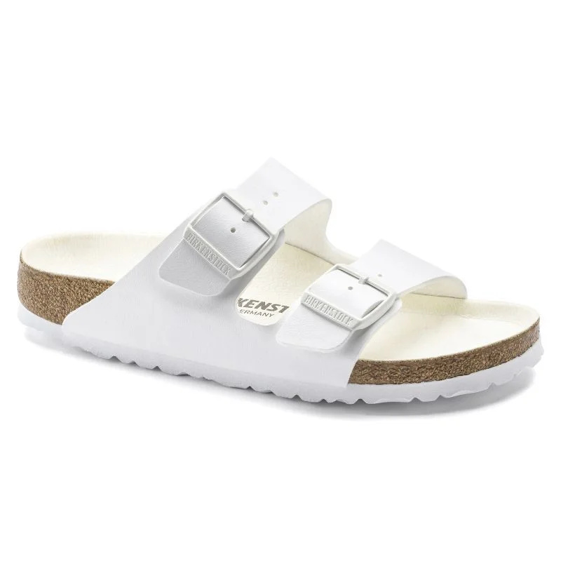Birkenstock dámské/pánské žabky Birkenstock Arizona Birko-Flor Regular wide-foot for summer white (1019061) 41
