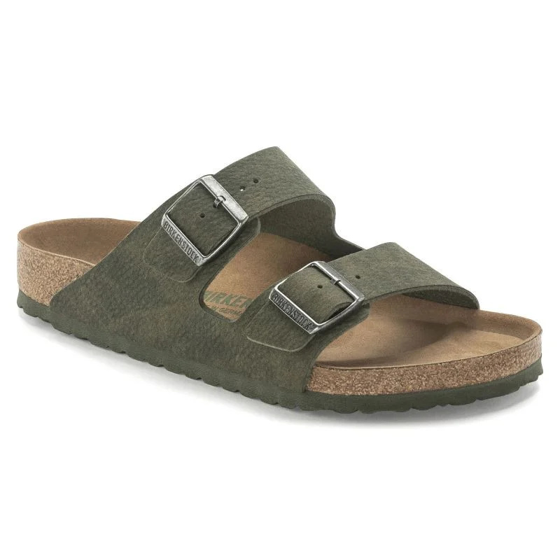 Žabky Birkenstock Arizona Vegan Microfaser Regular dámské-mužské Desert Dust Thyme wide foot vegan (1024550) 50