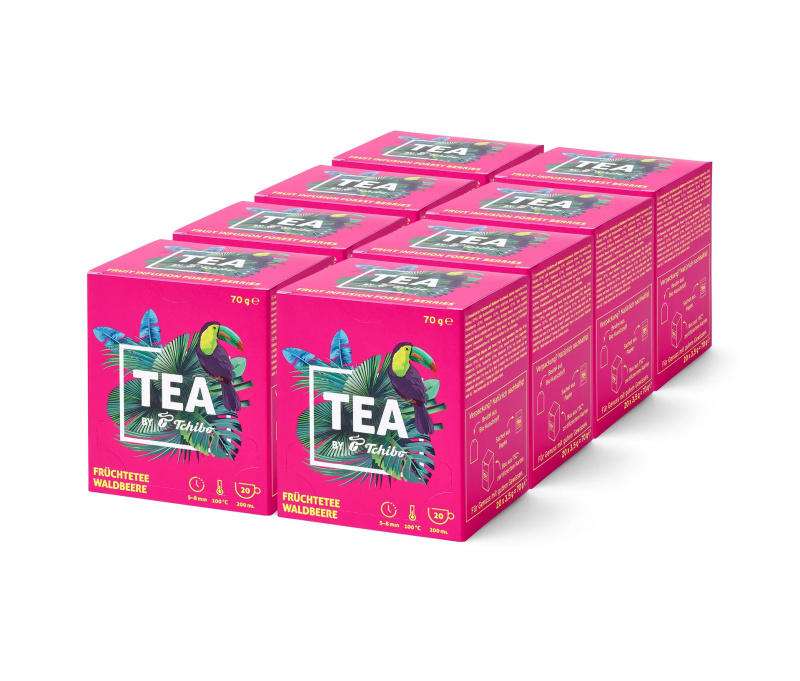 Ovocný čaj TEA by Tchibo s příchutí lesních plodů − 8 × 20