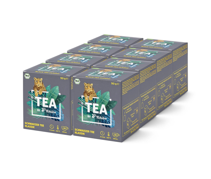 BIO TEA by Tchibo černý čaj Klassik − 8 × 20