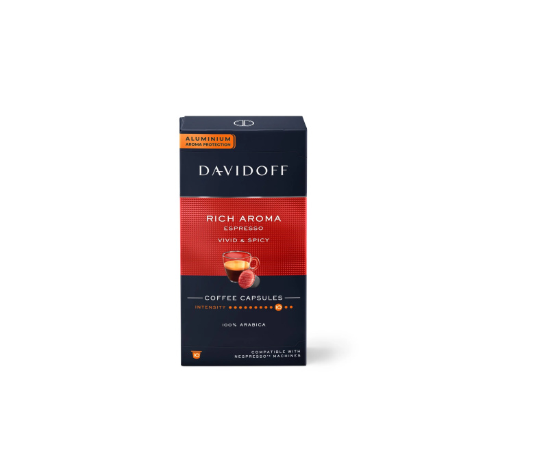 DAVIDOFF CAFÉ Rich Aroma Espresso − 10 kapslí