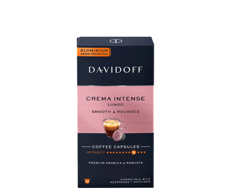 DAVIDOFF CAFÉ Crema Intense Lungo − 10 kapslí