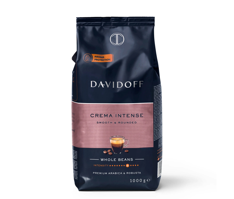 DAVIDOFF Crema Intense Smooth&Rounded Káva zrnková arabica&robusta 1 kg