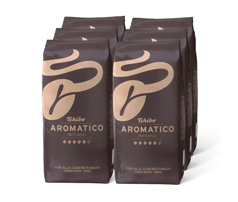 Aromatico Intenso – 6× 1 kg zrnkové kávy