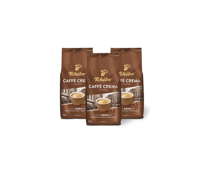 Caffè Crema Intense – 3 x 1 kg zrnkové kávy
