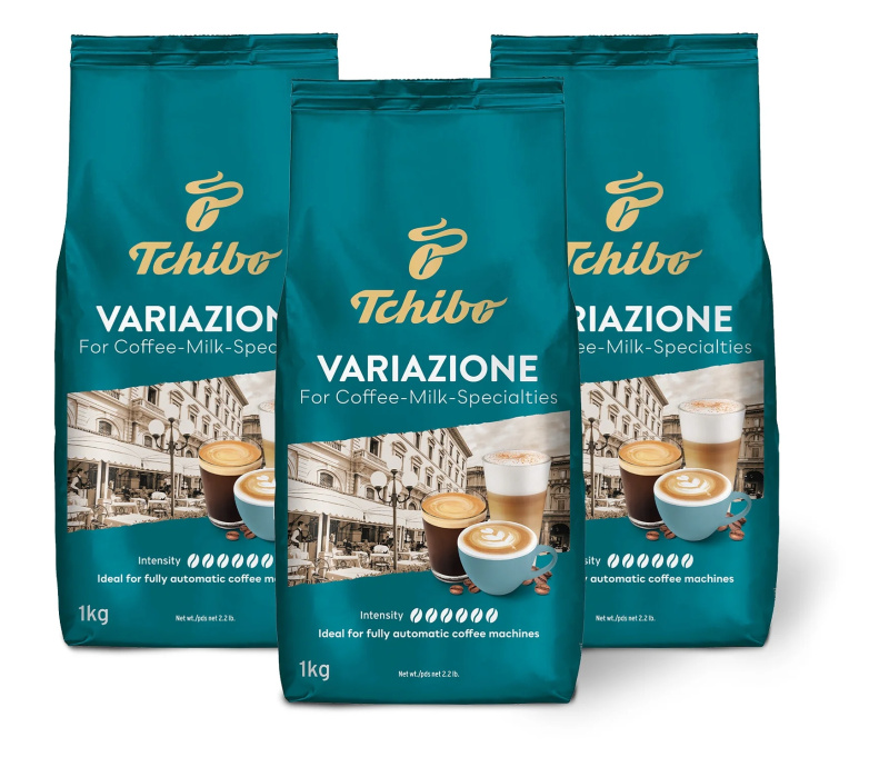 Tchibo Variazione – 3 x 1 kg zrnkové kávy
