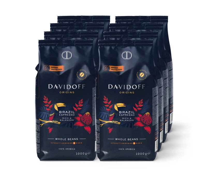 DAVIDOFF CAFÉ ORIGINS Brazil - 8 x 1 kg zrnkové kávy