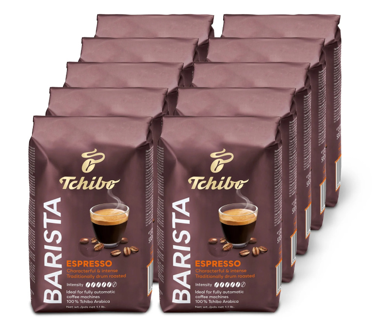 BARISTA Espresso – 10 x 500 g zrnkové kávy