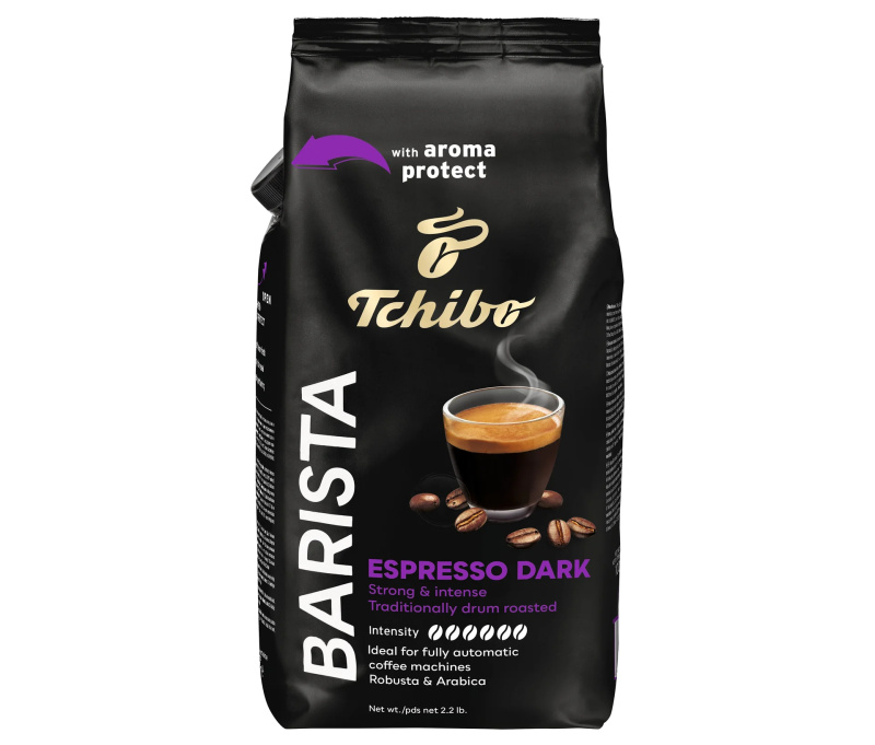 Tchibo Barista Dark Roast káva zrno 1 kg