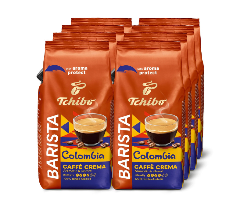 BARISTA Origins Colombia − 8 × 1 kg zrnkové kávy