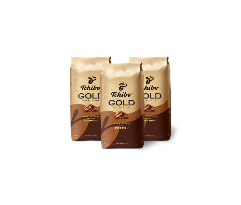 Gold Selection 3x1 kg zrnková káva