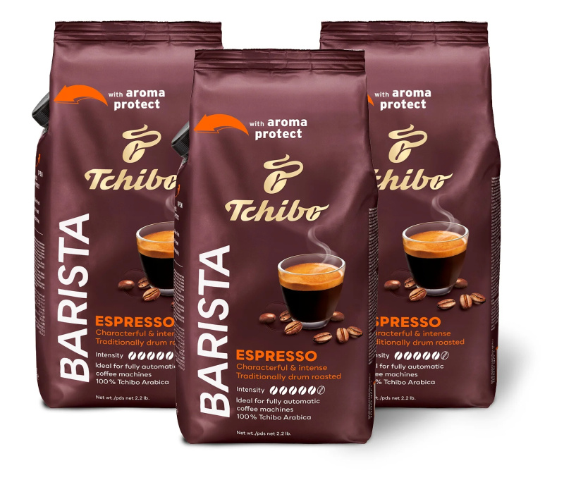 BARISTA Espresso – 3 x 1 kg zrnkové kávy
