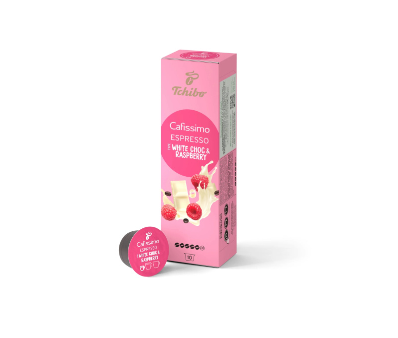 Cafissimo Flavoured Espresso – White Choc & Raspberry – 10 kapslí