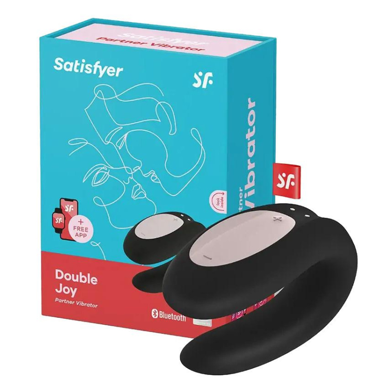 Satisfyer Double Joy párový vibrátor černý