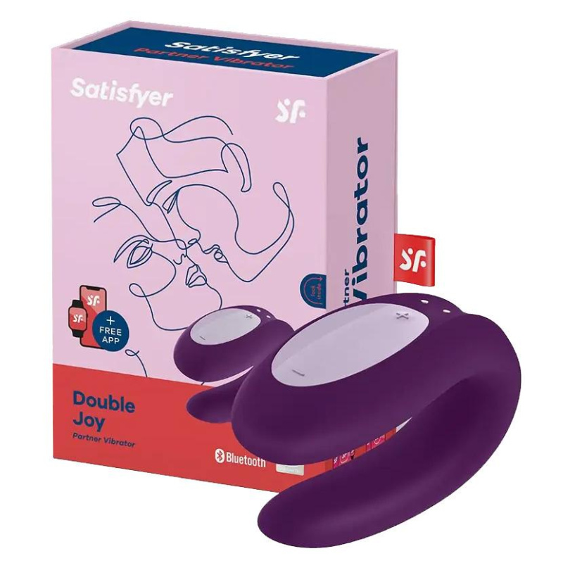 SATISFYER Double Joy fialový