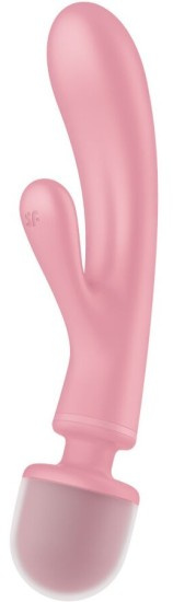 Satisfyer Triple Lover oboustranný vibrátor - růžový