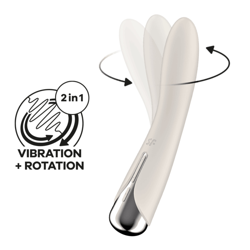 Satisfyer Spinning Vibe 1 vibrátor - béžový