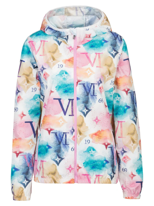 19v69 dámská bílá vzorovaná bunda