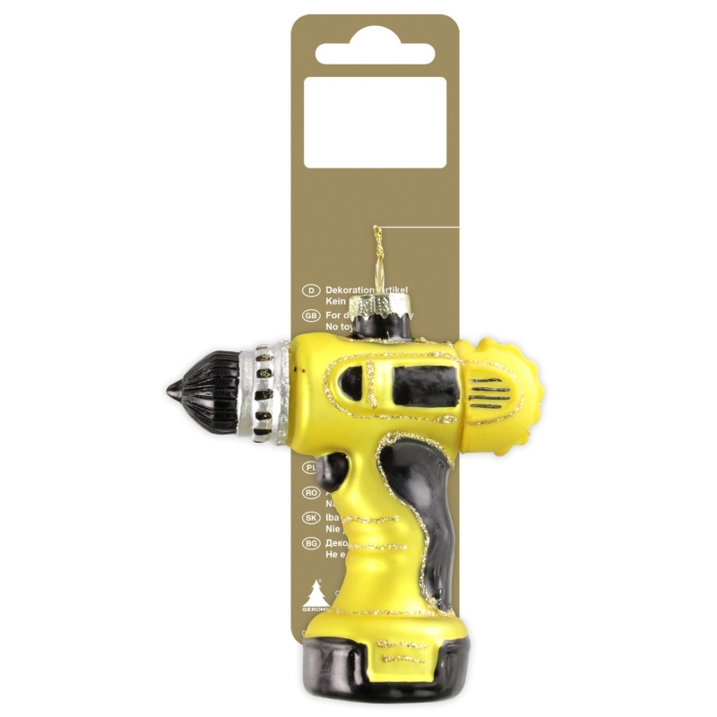 GEROMA Skleněná vánoční ozdoba vrtačka 10 cm, 1 ks