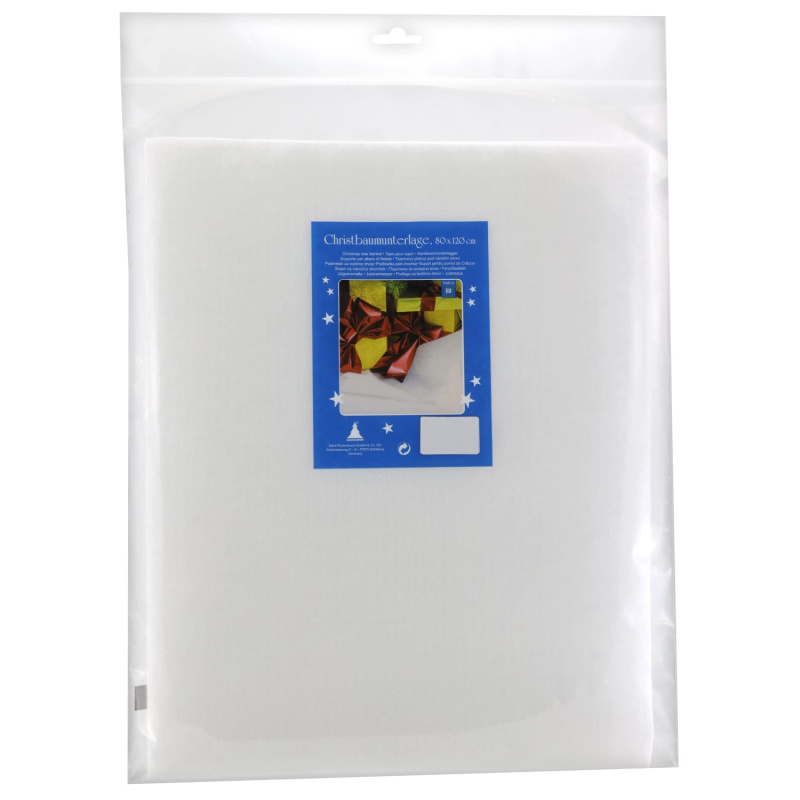 GEROMA Podložka pod vánoční stromeček bílá 80 x 120 cm, 1 ks