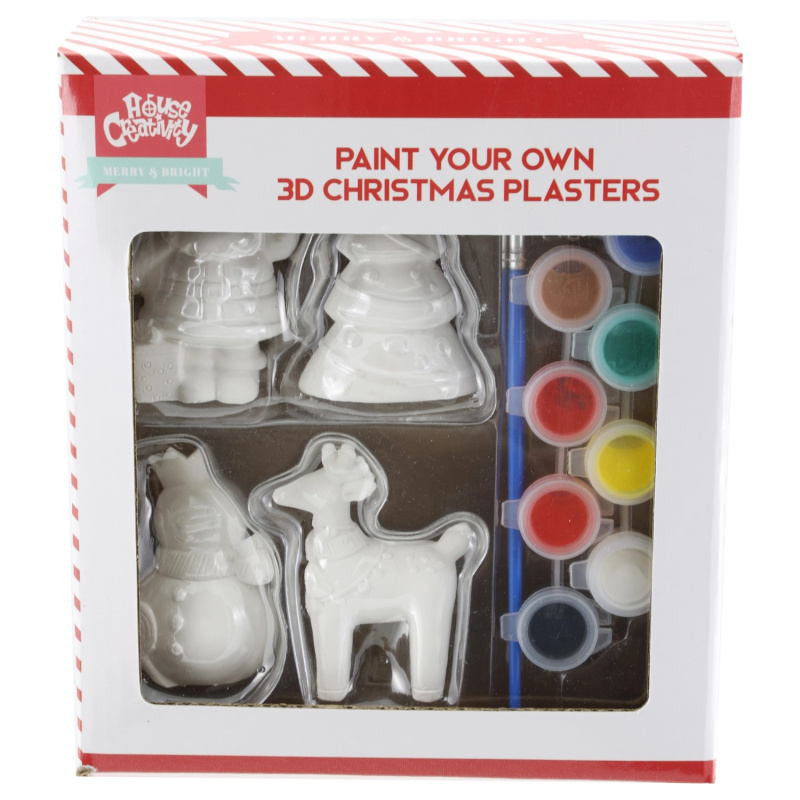 GEROMA Namaluj si sám - kreativní sada sádrové postavičky, 4 ks