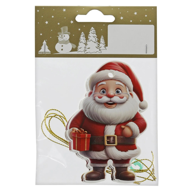 Gerd Rodermund Sada papírových jmenovek na dárky Santa, 9,2 x 6,3 cm, 6 ks