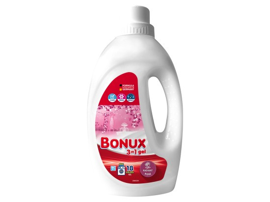 Bonux Radiant Rose Prací gel na barevné prádlo 18 PD