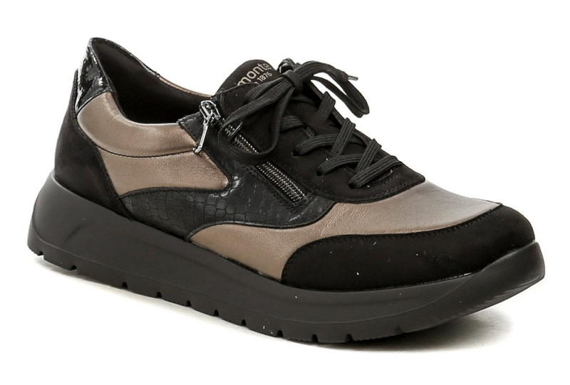 Remonte D2V02-04 černo bronzové dámské nadměrné polobotky EUR 45