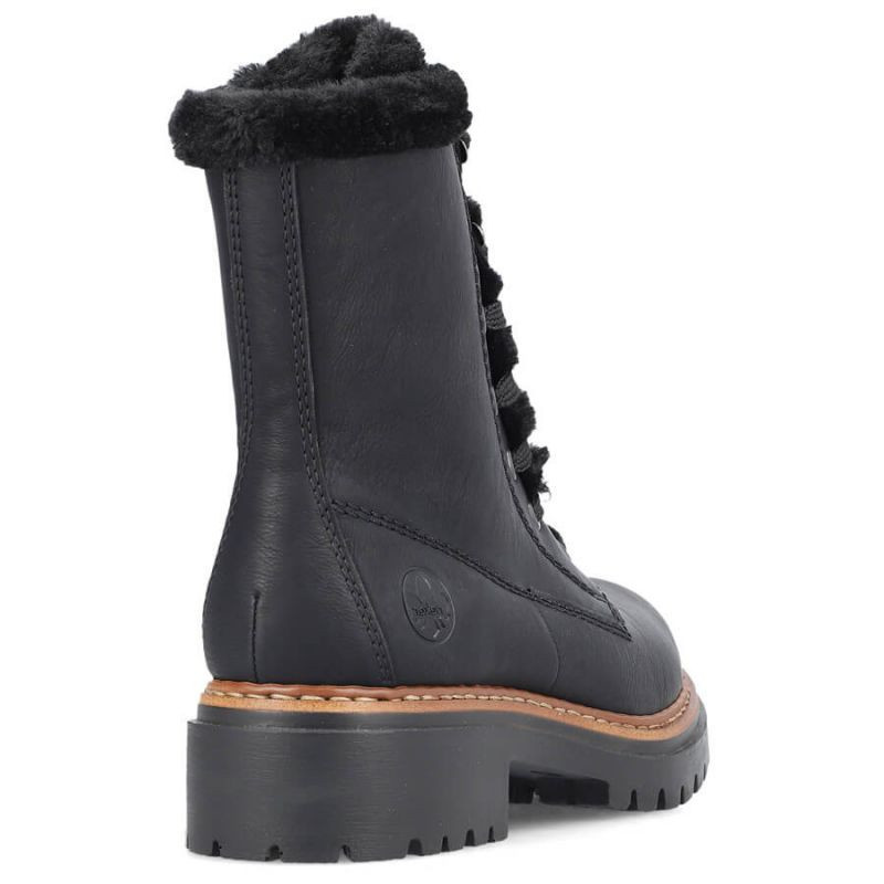 Rieker W 72625-00 RKR714 boty s kožešinou 41