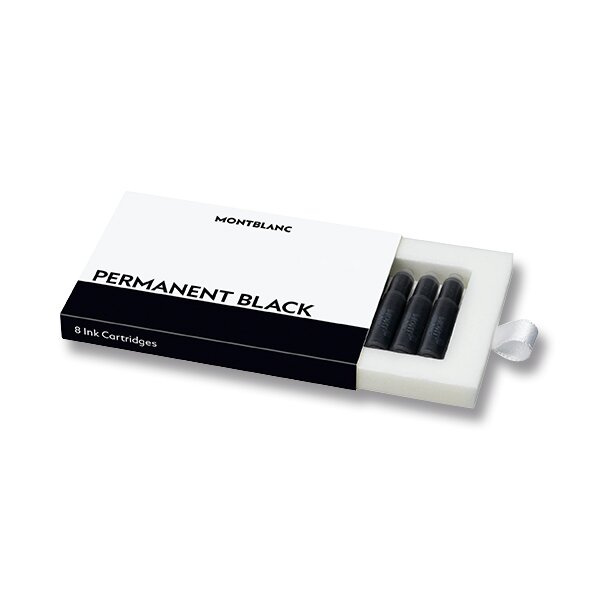 Inkoustové bombičky Montblanc Permanent Black 8 ks