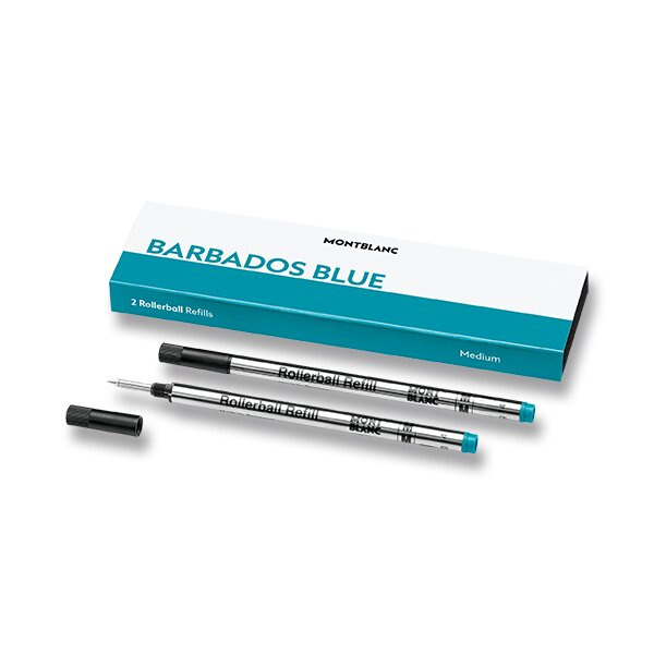 Náplň Montblanc do rolleru M, 2 ks, Barbados Blue