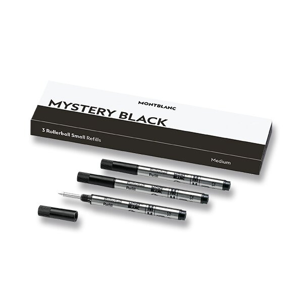 Náplň Montblanc do rolleru S, 3 ks, Mystery Black