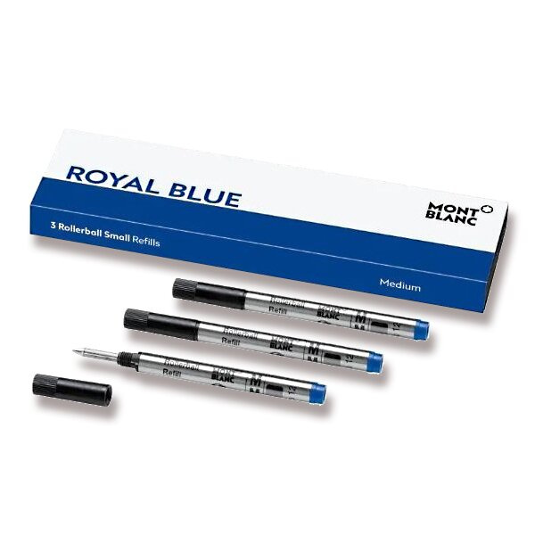 Náplň Montblanc do malých rollerů M 3 ks, modrá
