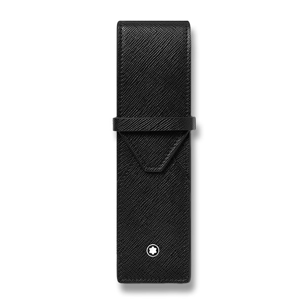 Pouzdro na pero Montblanc Sartorial černé, pro 2 ks