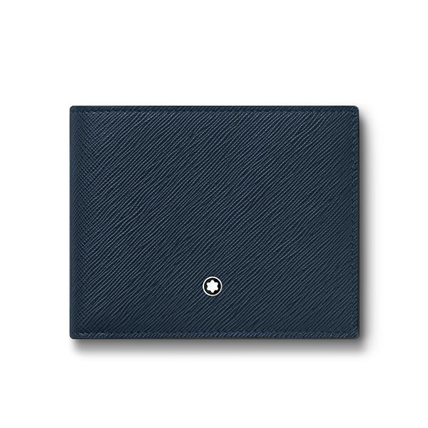 Peněženka Montblanc Sartorial 6 cc, modrá